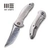 WEKNIFE Synergy2 Flipper Knife Titanium Integral Handle (3.49" Hakkapella Damasteel Blade) 912DS-2 -We Knife weknife synergy2 flipper knife titanium integral handle 349 hakkapella damasteel blade 912ds 2 285425