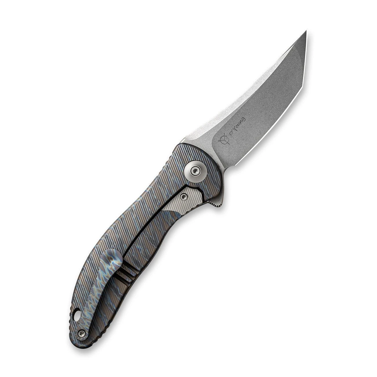 WEKNIFE Synergy2 Flipper Knife Titanium Integral Handle (3.49" M390 Blade) 912F 4 WEKNIFE Synergy2 Flipper Knife Titanium Integral Handle (3.49" M390 Blade) 912F - Image 2