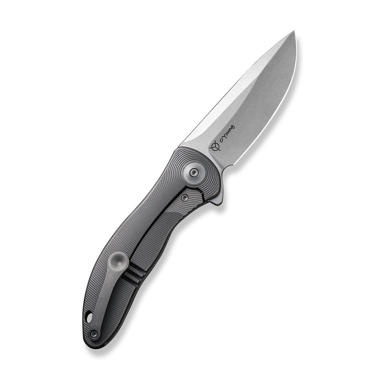 WEKNIFE Synergy2v2 Flipper Knife Titanium Handle (3.49" CPM 20CV Blade) WE18046D-1 4 WEKNIFE Synergy2v2 Flipper Knife Titanium Handle (3.49" CPM 20CV Blade) WE18046D-1 - Image 2