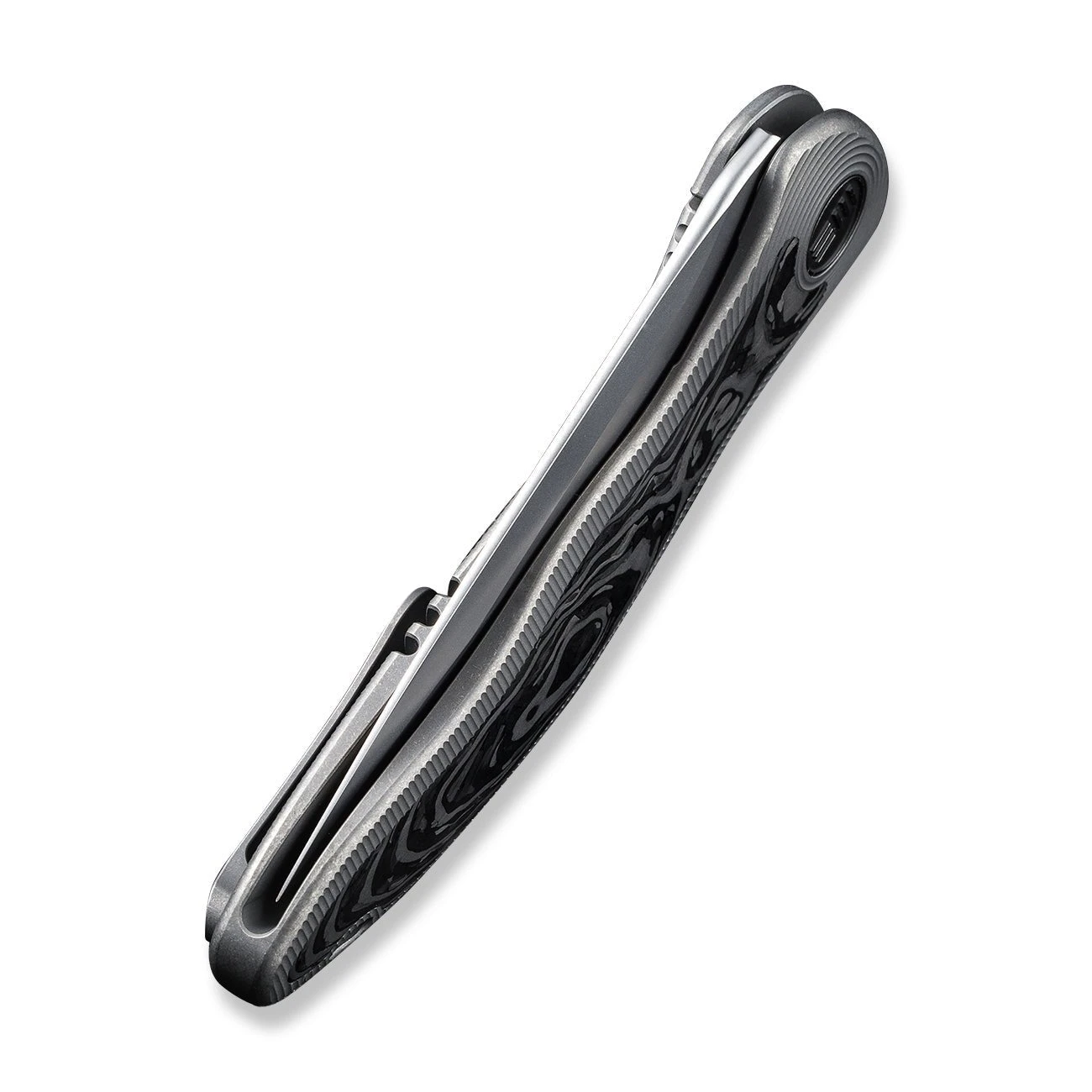 WEKNIFE Synergy2v2 Flipper Knife Titanium Handle With Carbon Fiber Inlay (3.49" CPM 20CV Blade) WE18046CF-1 10 WEKNIFE Synergy2v2 Flipper Knife Titanium Handle With Carbon Fiber Inlay (3.49" CPM 20CV Blade) WE18046CF-1 - Image 8