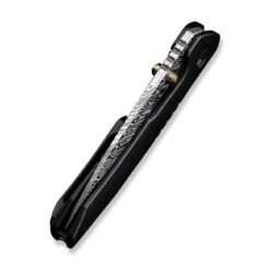 WEKNIFE Trogon Thumb Stud Knife Titanium Handle (3.2" Damasteel Blade) WE22002B-DS1 -We Knife weknife trogon thumb stud knife titanium handle 32 damasteel blade we22002b ds1 831738