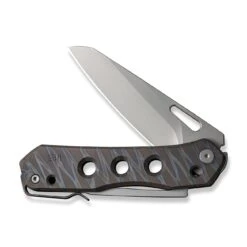 WEKNIFE Vision R Manual Thumb Knife Titanium Handle (3.54" CPM 20CV Blade) WE21031-6 -We Knife weknife vision r manual thumb knife tiger stripe pattern flamed titanium handle 354 silver bead blasted cpm 20cv blade we21031 6 862915