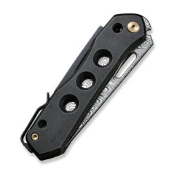 WEKNIFE Vision R Manual Thumb Knife Titanium Handle (3.54" Damasteel Blade) WE21031-DS1 -We Knife weknife vision r manual thumb knife titanium handle 354 damasteel blade we21031 ds1 432512