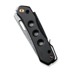 WEKNIFE Vision R Manual Thumb Knife Titanium Handle (3.54" Damasteel Blade) WE21031-DS1 -We Knife weknife vision r manual thumb knife titanium handle 354 damasteel blade we21031 ds1 759182