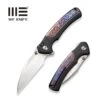 WEKNIFE Ziffius Flipper & Thumb Stud & Button Lock Knife Titanium Handle (3.7" CPM 20CV Blade) WE22024D-2 2 WEKNIFE Ziffius Flipper & Thumb Stud & Button Lock Knife Titanium Handle (3.7" CPM 20CV Blade) WE22024D-2 -We Knife weknife ziffius button lock knife black titanium handle with flamed titanium integral spacer 37 hand rubbed satin cpm 20cv blade we22024d 2 736732