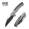 WEKNIFE Ziffius Flipper & Thumb Stud & Button Lock Knife Titanium Handle With Carbon Fiber Integral Spacer (3.7" CPM 20CV Blade) WE22024A-1 2 WEKNIFE Ziffius Flipper & Thumb Stud & Button Lock Knife Titanium Handle With Carbon Fiber Integral Spacer (3.7" CPM 20CV Blade) WE22024A-1 -We Knife weknife ziffius button lock knife gray titanium handle with twill carbon fiber integral spacer 37 black stonewashed cpm 20cv blade we22024a 1 456188