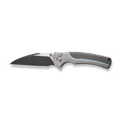 WEKNIFE Ziffius Flipper & Thumb Stud & Button Lock Knife Titanium Handle With Carbon Fiber Integral Spacer (3.7" CPM 20CV Blade) WE22024A-1 14 WEKNIFE Ziffius Flipper & Thumb Stud & Button Lock Knife Titanium Handle With Carbon Fiber Integral Spacer (3.7" CPM 20CV Blade) WE22024A-1 -We Knife weknife ziffius button lock knife gray titanium handle with twill carbon fiber integral spacer 37 black stonewashed cpm 20cv blade we22024a 1 977636