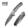 WEKNIFE Ziffius Flipper & Thumb Stud & Button Lock Knife Titanium Handle With Carbon Fiber (3.7" Damasteel Blade) WE22024A-DS1 1 WEKNIFE Ziffius Flipper & Thumb Stud & Button Lock Knife Titanium Handle With Carbon Fiber (3.7" Damasteel Blade) WE22024A-DS1 -We Knife weknife ziffius button lock knife gray titanium handle with twill carbon fiber integral spacer 37 hakkapella damasteel blade we22024a ds1 234610