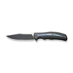WEKNIFE Zonda Flipper Knife Titanium Handle With Carbon Fiber (4.05" CPM 20CV Blade) WE22016-1 14 WEKNIFE Zonda Flipper Knife Titanium Handle With Carbon Fiber (4.05" CPM 20CV Blade) WE22016-1 -We Knife weknife zonda flipper knife black titanium handle with twill carbon fiber flamed titanium inlay 405 black stonewashed cpm 20cv blade satin flat we22016 1 348548