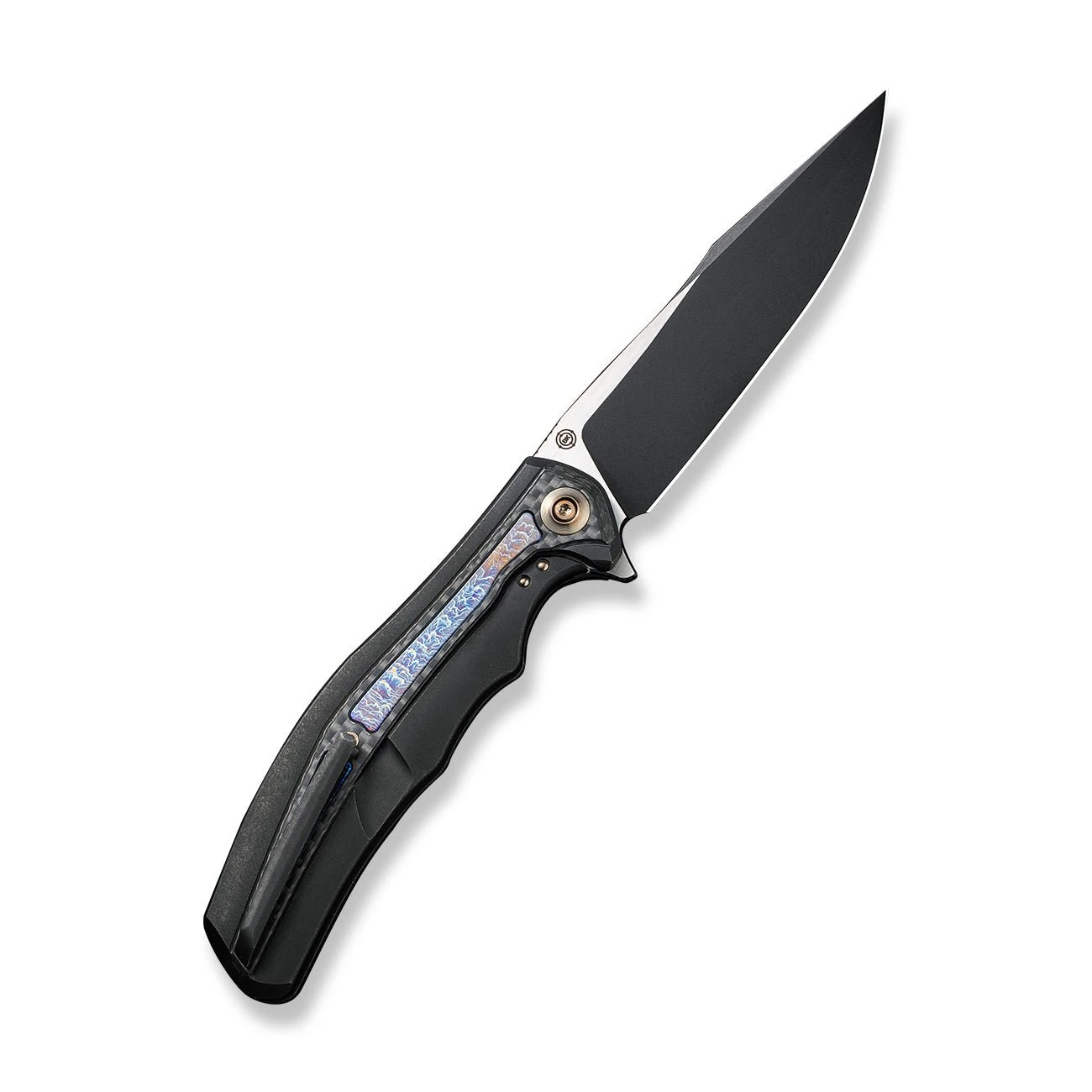 WEKNIFE Zonda Flipper Knife Titanium Handle With Carbon Fiber (4.05" CPM 20CV Blade) WE22016-1 3 WEKNIFE Zonda Flipper Knife Titanium Handle With Carbon Fiber (4.05" CPM 20CV Blade) WE22016-1 - Image 2
