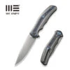 WEKNIFE Zonda Flipper Knife Titanium Handle With Carbon Fiber (4.05" CPM 20CV Blade) WE22016-4 -We Knife weknife zonda flipper knife gray hand rubbed titanium handle with blue titanium marble carbon fiber inlay 405 gray hand rubbed cpm 20cv blade we22016 4 636846